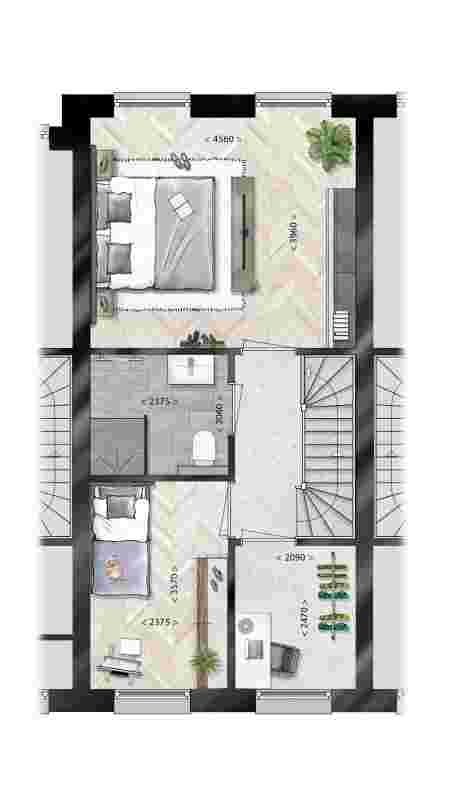 image Stadswoning_Type C-bn4-5_1e vd